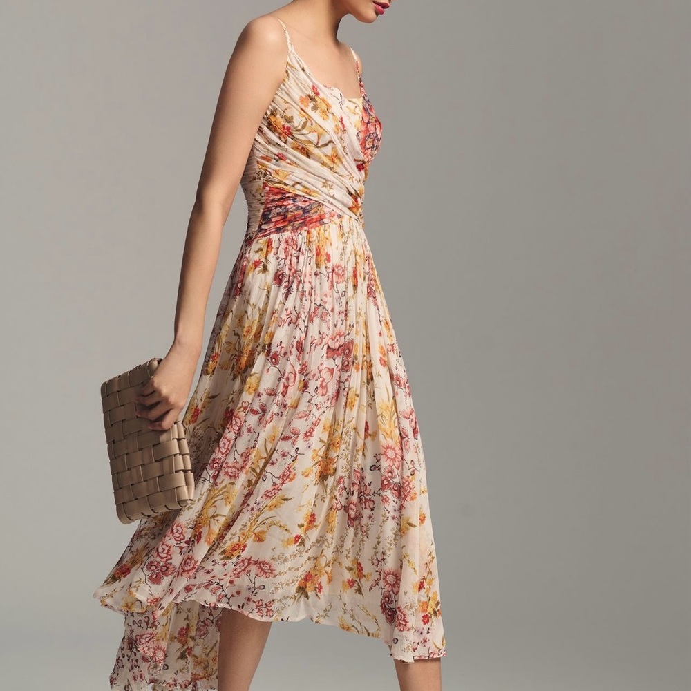 Anthropology maxi dress, NWT neural floral print